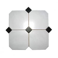 Homeshop Octagon Hvid Mat 20x20 Cm