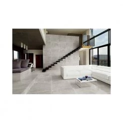 Homeshop Emil 804p8r Petra Grey Nat. Rett 80x80cm - Gulvflise