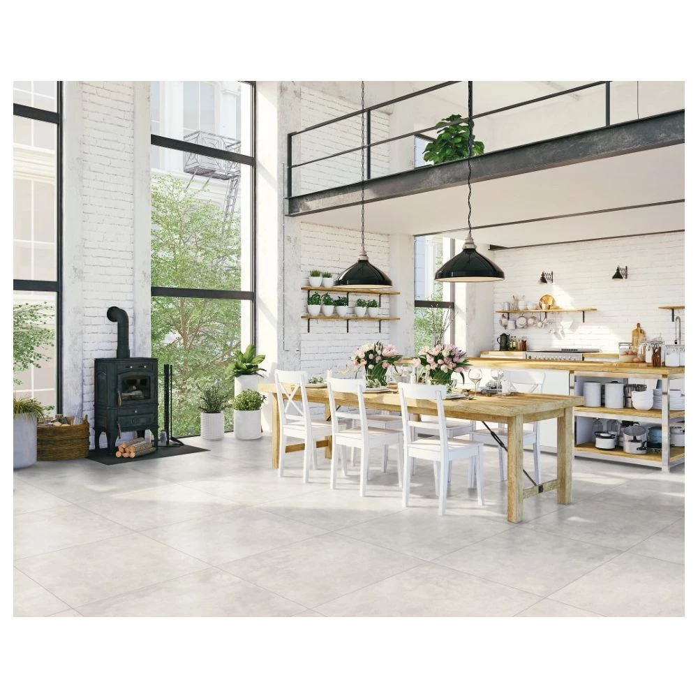 Homeshop Kaleido Recover White Rett. - 60x120 Flise 1 Homeshop Kaleido Recover White Rett. - 60x120 Flise