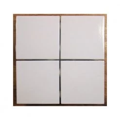 Homeshop Modul Hvid Blank Mosaik 9,7x9,7 Cm