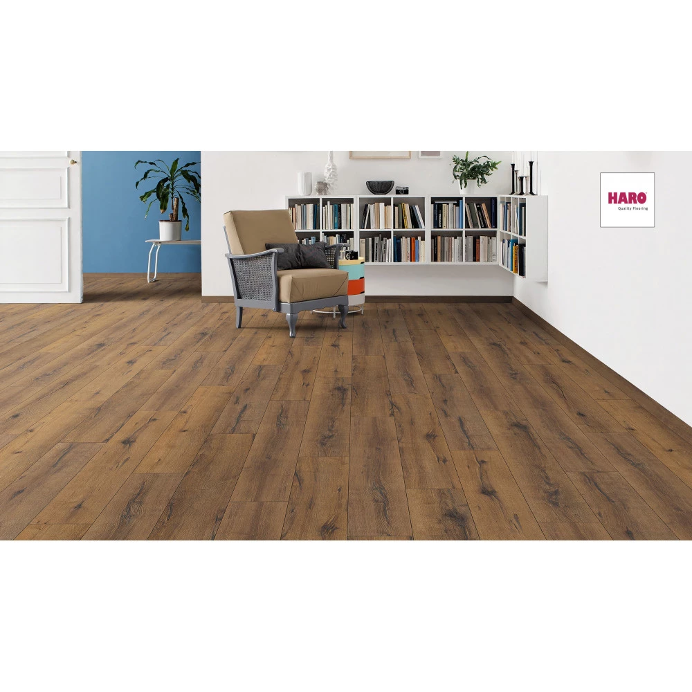 HARO Laminatgulv Tritty 100 Plank 4V Eg Italica Røget - 530327 2 HARO Laminatgulv Tritty 100 Plank 4V Eg Italica Røget - 530327 - Billede 2