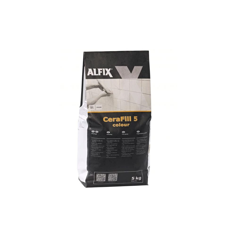 Alfix Cerafill 5 Colour Stålgrå - 5 Kg 1 Alfix Cerafill 5 Colour Stålgrå - 5 Kg