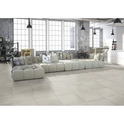 Homeshop Kaleido Concrete White Sokkelkant - 7,5x60 Flise